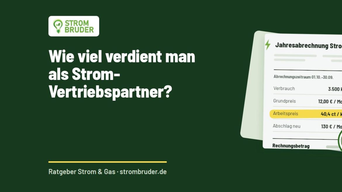 Wie viel verdient man als Strom-Vertriebspartner?
